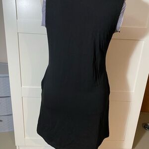 Striped Black and White Mini Dress